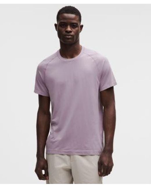 lululemon athletica Purple Metal Vent Tech Short-Sleeve Shirt for men