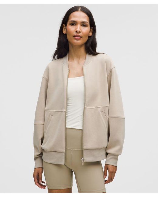 lululemon athletica Natural – Softstreme Bomber Jacket – –