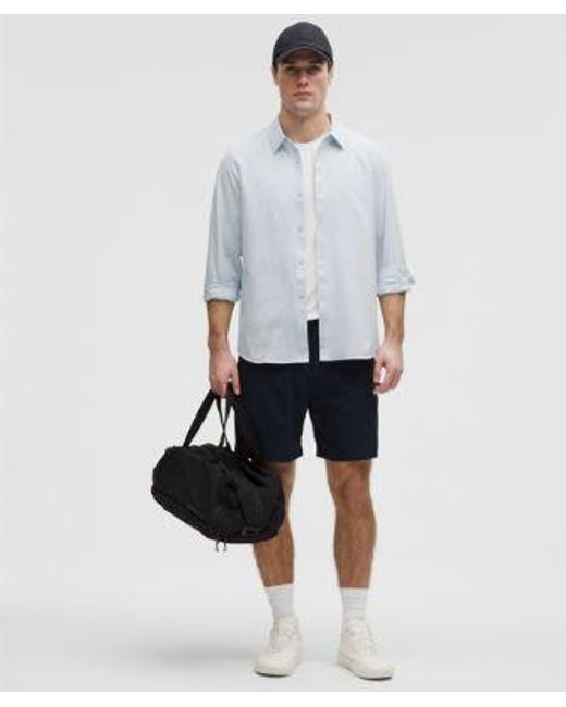 lululemon athletica White New Venture Long-Sleeve Shirt for men