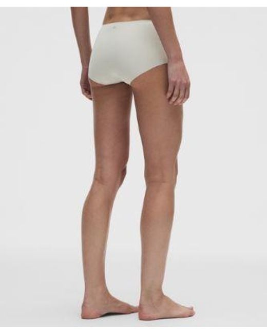 lululemon athletica White Invisiwear Mid-Rise Boyshort Underwear