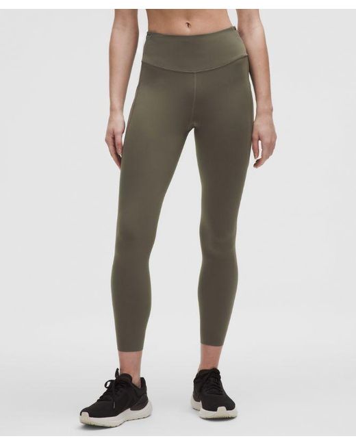 lululemon athletica Green Fast And Free High-Rise Leggings 25" 5 Pocket