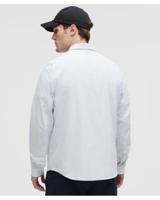 lululemon athletica White New Venture Long-Sleeve Shirt for men