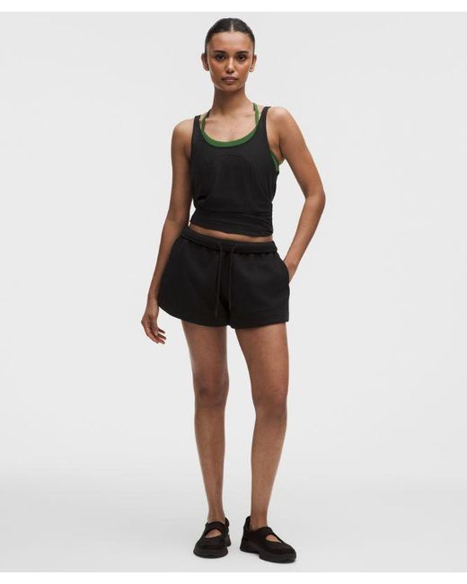 lululemon athletica Black – Stretch Relaxed-Fit Tank Top – – Size Large