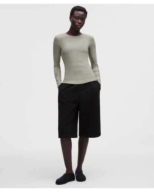 lululemon athletica Gray Hold Tight Long-Sleeve Shirt