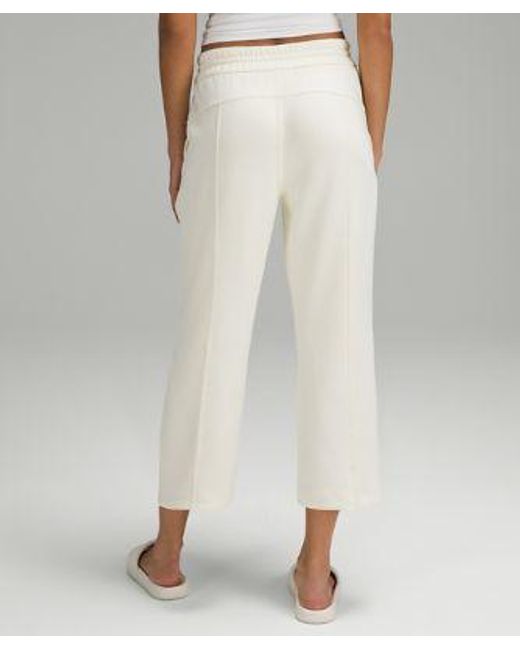 lululemon athletica White Softstreme High-rise Straight-leg Cropped Pants - Color Yellow/pastel - Size 0