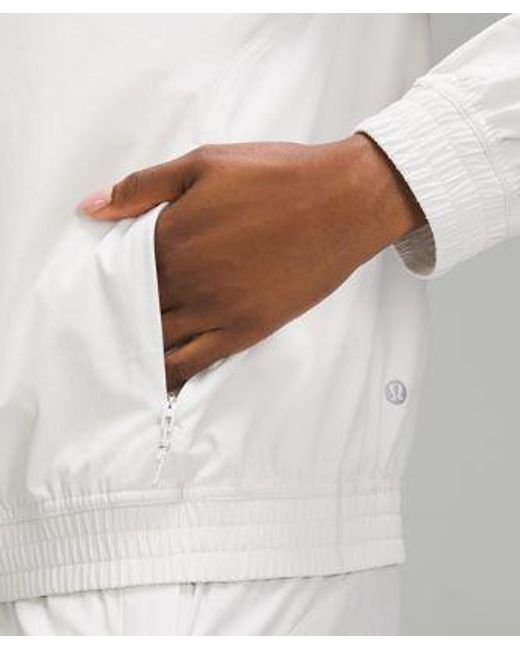 lululemon athletica White Relaxed-fit Track Jacket