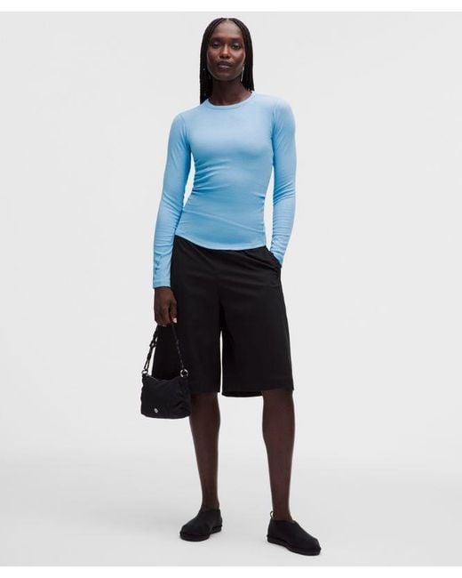 lululemon athletica Blue – Hold Tight Long-Sleeve Shirt – – Size 4