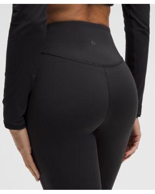 lululemon athletica Black Wunder Under Smoothcover High-Rise Bootcut Pant 34"