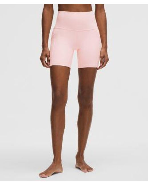 lululemon athletica Pink – Align High-Rise Shorts With Pockets – 6" – – Size 14