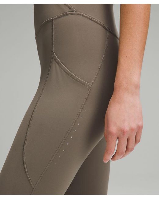 lululemon athletica Brown Fast And Free High-Rise Leggings 25" 5 Pocket