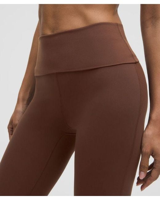 lululemon athletica Brown Groove Nulu Foldover-Waist Flared Pant