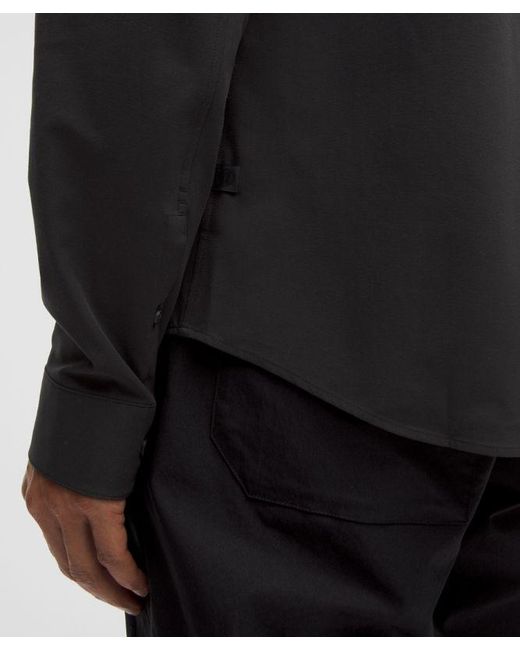 lululemon athletica Black New Venture Long-Sleeve Shirt for men