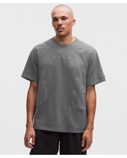lululemon athletica Gray – Organic Jersey Short-Sleeve Shirt Slnsh Collection – – Size Large for men