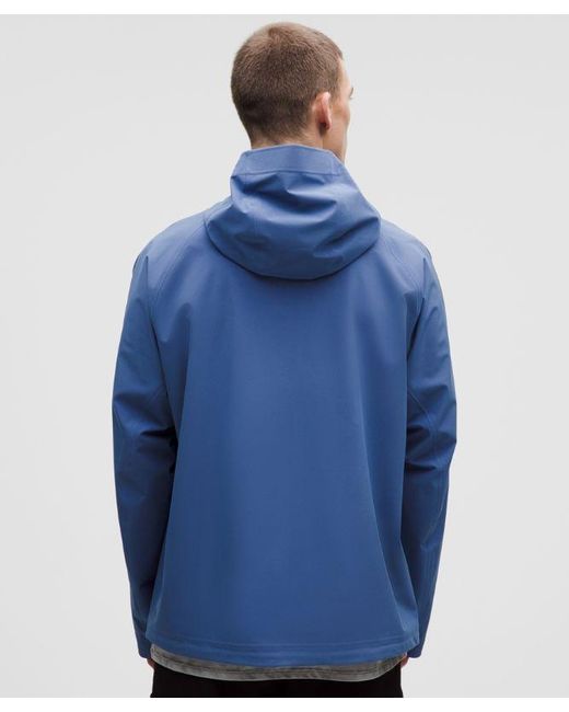 lululemon athletica Blue – Stretch Glyde Waterproof Jacket – – Size Large for men