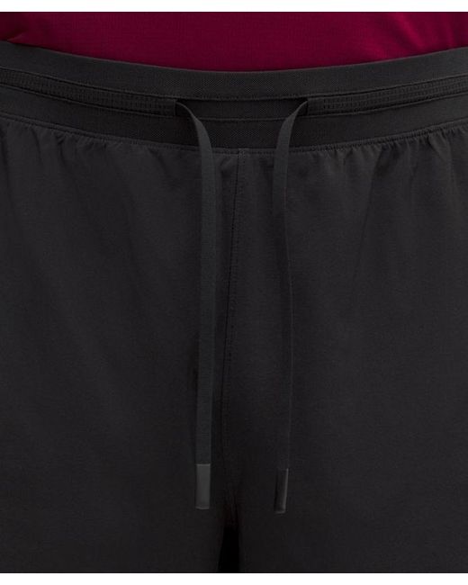 lululemon athletica Black – Fast And Free Lined Running Shorts Design – 5" – – Size Large for men