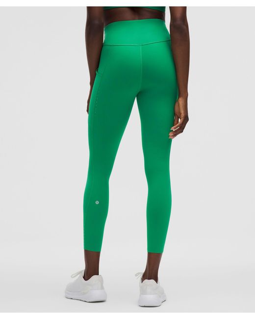 lululemon athletica Green – Fast And Free High-Rise Tight Leggings 5 Pocket – 25" – – Size 4