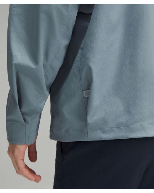 lululemon athletica Blue Smooth Twill Full-zip Jacket for men