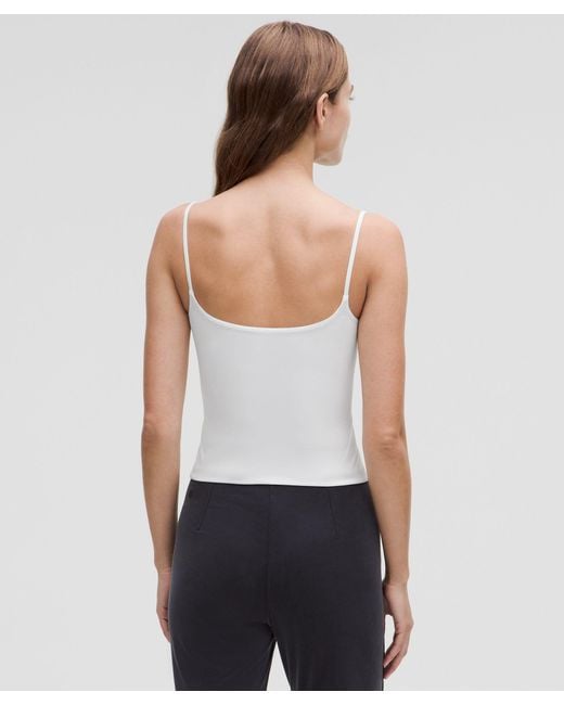 lululemon athletica White Wundermost Ultra-Soft Nulu Spaghetti-Strap Cami Tank Top
