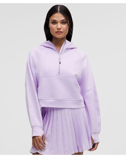 lululemon athletica Purple – Scuba Oversized Half-Zip Hoodie – – Size 6