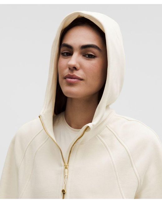 lululemon athletica Natural – Scuba Oversized Half-Zip Hoodie – – Size Medium/Large