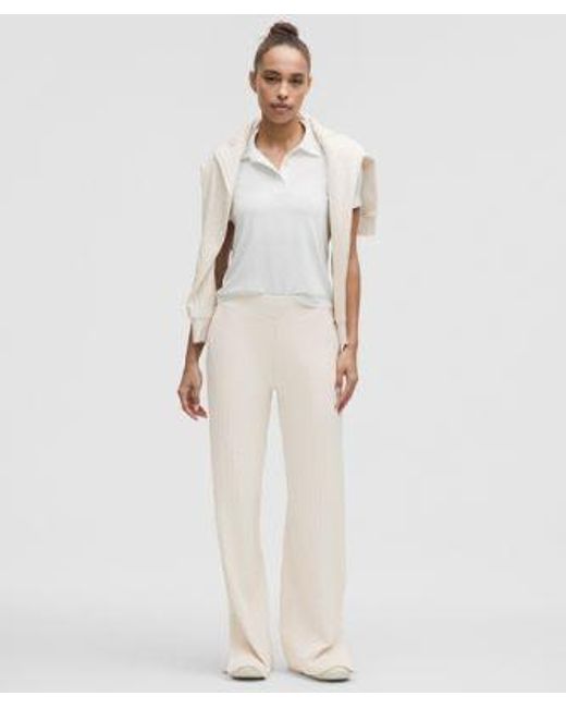 lululemon athletica White Engineered Warmth Cable-Knit Pant