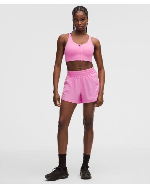 lululemon athletica Pink Energy Zip-Front Bra