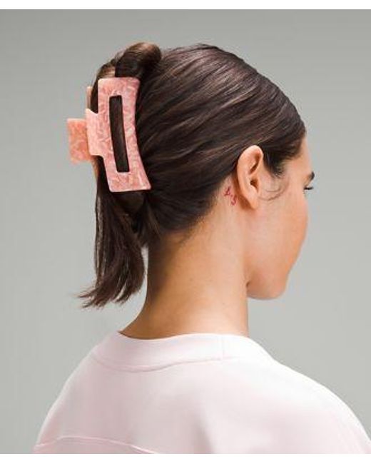 lululemon athletica Pink – Extra Large + Medium Claw Hair Clips 2 Pack –