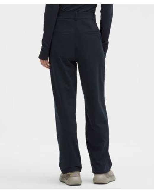 lululemon athletica Blue Daydrift High-Rise Straight-Leg Trouser