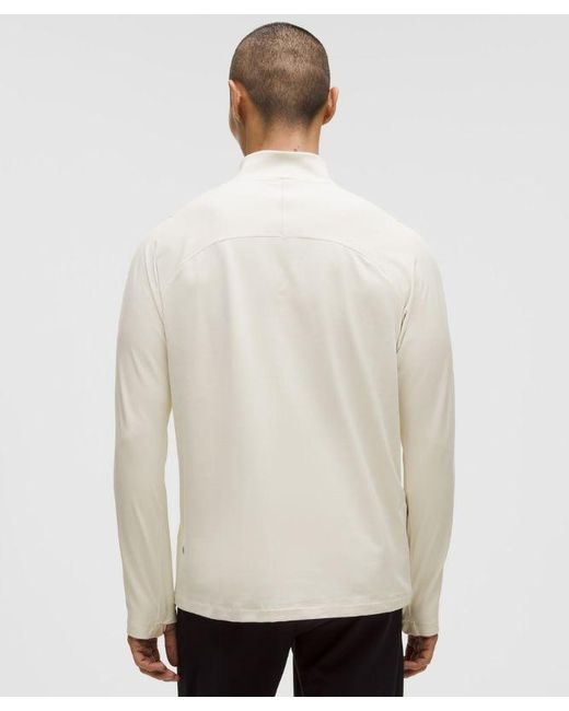 lululemon athletica Natural Rulu Fleece Half-Zip Long-Sleeve Shirt for men