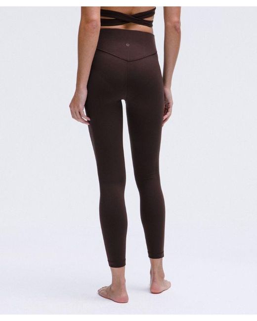 lululemon athletica Brown Wunder Under Nulu High-Rise Leggings 25"