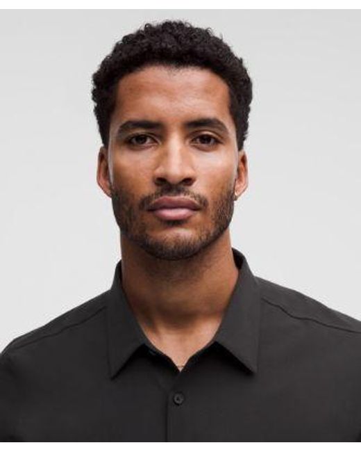 lululemon athletica Black New Venture Long-Sleeve Shirt for men