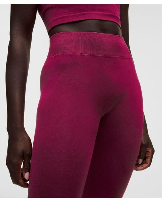 lululemon athletica Red Get Low High-Rise Training Tight 25"