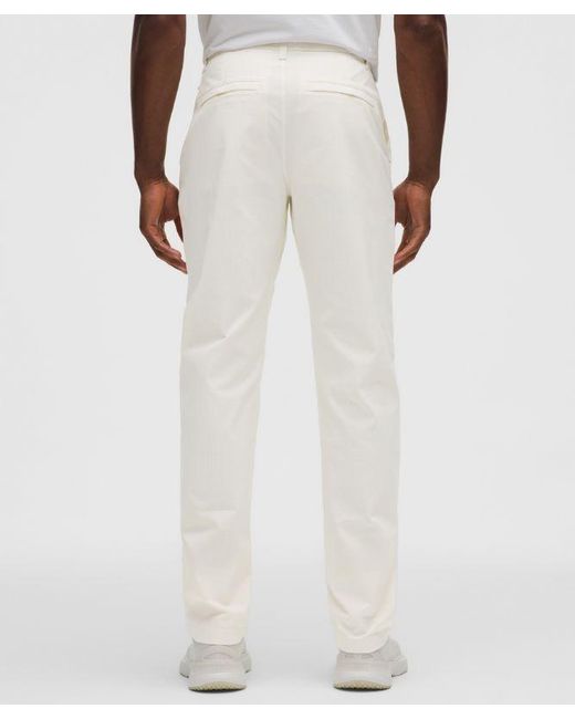 lululemon athletica White Abc Classic-Fit Trouser 34L for men