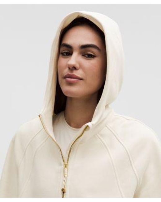 lululemon athletica Natural – Scuba Oversized Half-Zip Hoodie – – Size Medium/Large