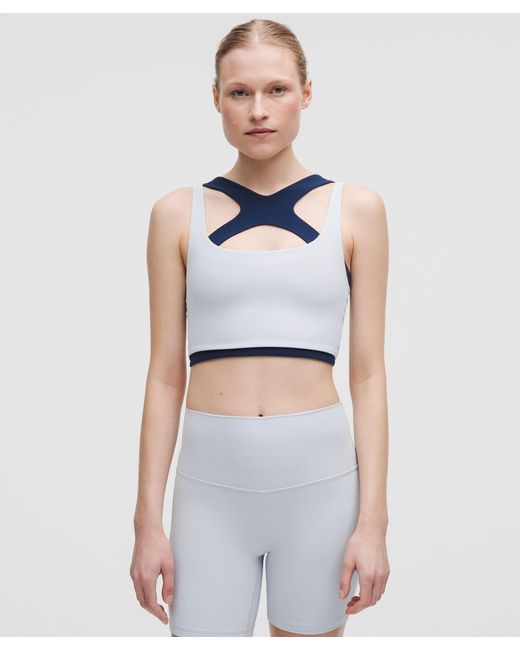 lululemon athletica White Bend This Scoop And Square Bra Light Support, A-C Cups