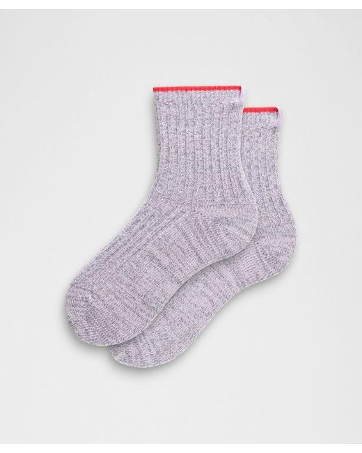 lululemon athletica Purple Quarter-Length Ragg Socks