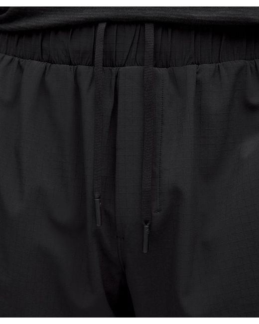 lululemon athletica Black – Mile Maker Lined Shorts – 6" – – for men