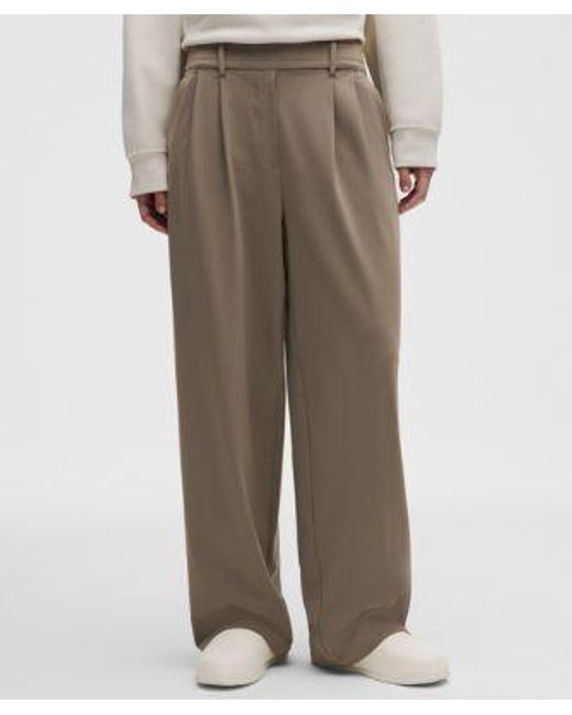 lululemon athletica Natural Daydrift High-Rise Wide-Leg Trouser