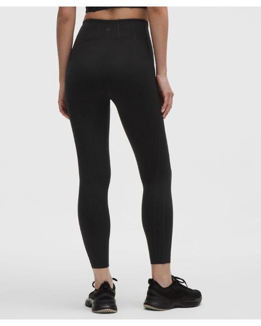lululemon athletica Black Ultralu Corset-Stitch Tight 25"