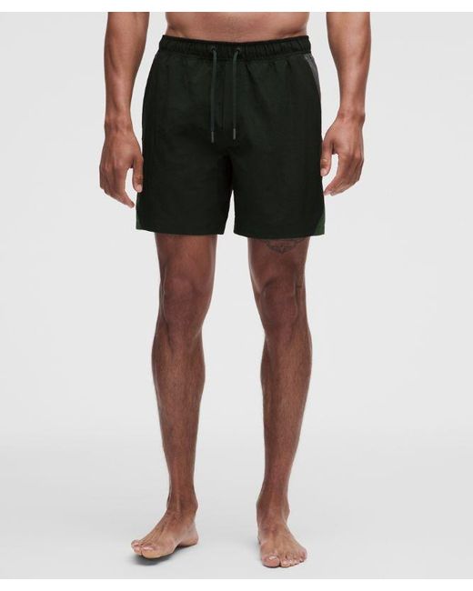 lululemon athletica White Crinkle Nylon Swim Short 7" for men
