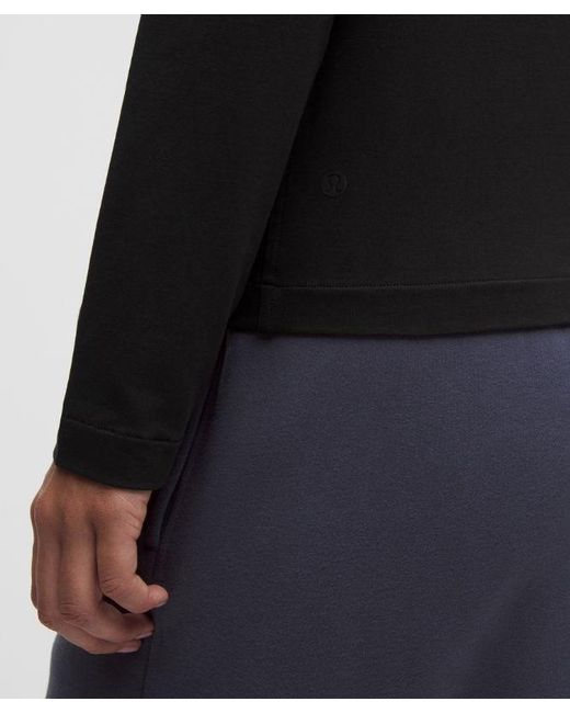 lululemon athletica Black The Classic Jersey Long-Sleeve Tee