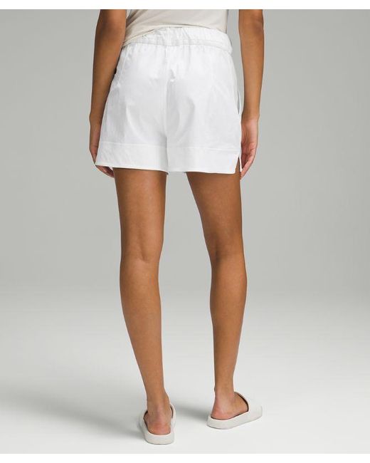 lululemon athletica Cinchable Waist High-rise Woven Shorts - 3.5" - Color White - Size 3xs