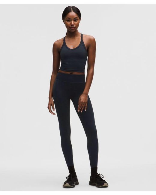 lululemon athletica Blue – Get Low Cross-Back Training Tank Top Light Support, B/C Cup – – Size Large