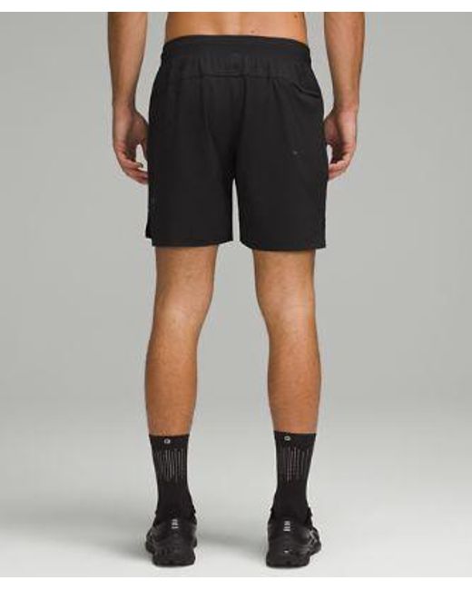lululemon athletica Black – License To Train Linerless Shorts – 7" – – for men