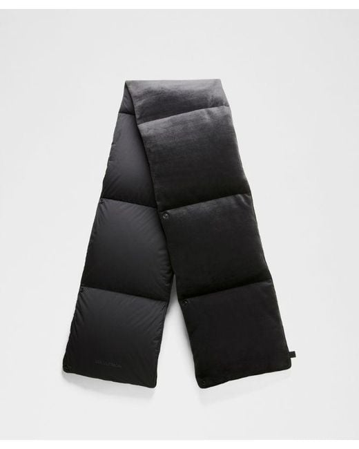 lululemon athletica Black Wunder Puff Velour Scarf