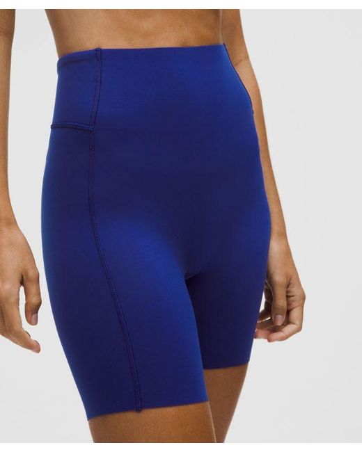 lululemon athletica Blue Santa Monica High-Rise Short 6"