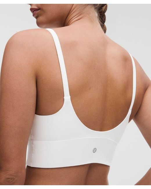 lululemon athletica White Focuser Scoop-Neck Bra Nulu