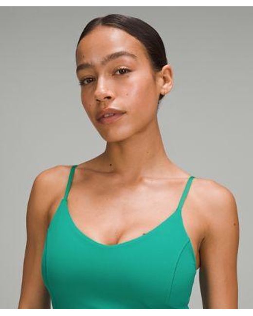 lululemon athletica Green Aligntm Cropped Cami Tank Top C/d Cup