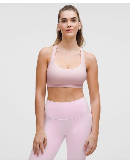 lululemon athletica Pink Flexyflex Strappy Yoga Bra