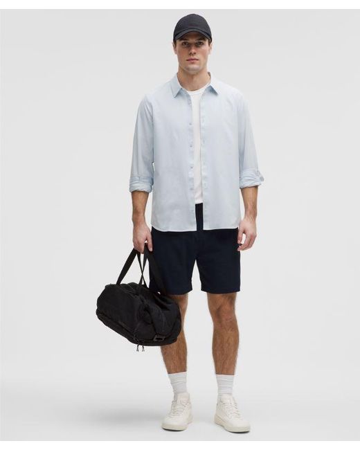 lululemon athletica White New Venture Long-Sleeve Shirt for men
